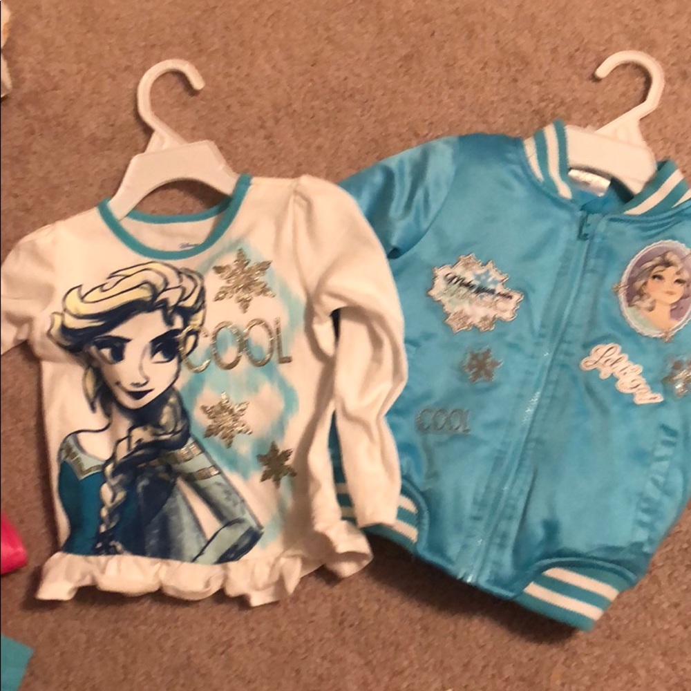 Frozen long sleeve shirt and winter jacket